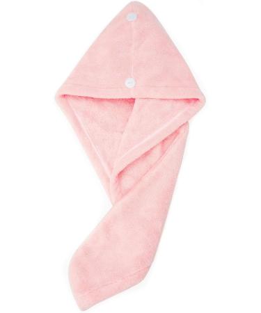 ENETIX Women's Microfiber Hair Towels - Quick-Dry Anti-Frizz Turbans 2 Pack (Pink) - Super Absorbent & Fast Drying 25x70 cm - Buy Online on GoSupps.com