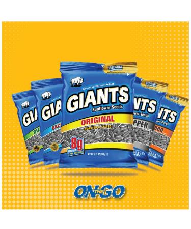 GIANTS Original Salted Jumbo Sunflower Seeds 5.75oz (Pack of 12) - Bulk Pack - Buy Online on GoSupps.com