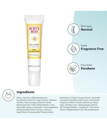 Burt's Bees Skin Nourishment Eye Cream 0.5 oz for Normal to Combination Skin - Buy Online on GoSupps.com