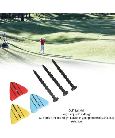 3 Set Golf Tees - Adjustable Multi-Colored Driver Tees & Ball Marker | Low Friction Golf Training Accessories for Outdoor Use - Buy Online on GoSupps.com