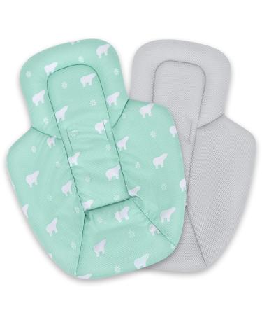 Infant Insert, Cool Mesh Fabric Newborn Insert Compatible with 4Moms MamaRoo and RockaRoo Swing, Soft and Breathable with Head and Body Support Polar Bear