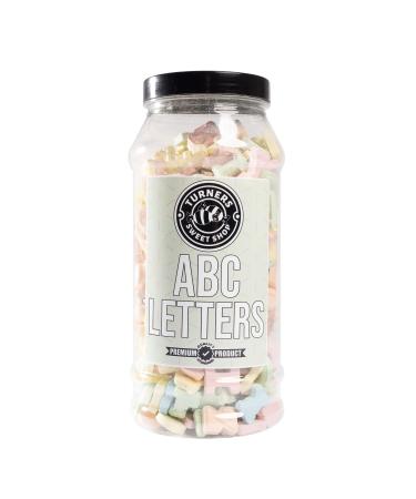 ABC Letters - 570g by Turners Sweet Shop Traditional Retro Gift Jar Classic Original Pick & Mix Sweets Quality Confectionary Fantastic Gifts for Him Her or Them