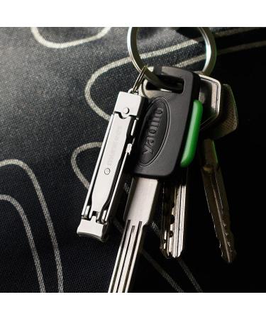 Portable Ultra-Thin Nail Clippers Keychain - Stainless Steel Mini Foldable Cutter for Travel & Outdoors - Buy Online on GoSupps.com