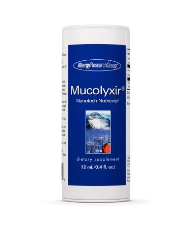Allergy Research Group Mucolyxir Supplement - Mucus Clearance from Lungs Mucus Relief Microdose DNA Wild Pacific Salmon Liquid Drops - 0.4 Fl Oz