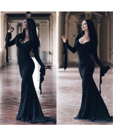 80cm Long Straight Black Wig for Women | Halloween Costume & Cosplay Hair - Perfect for Parties & Carnivals - Buy Online on GoSupps.com