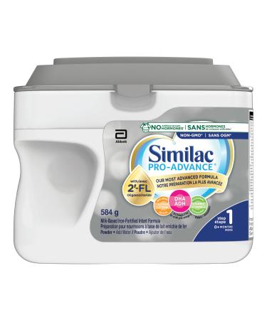 Similac Pro-Advance Step 1 Baby Formula Our Closest Formula to Breast Milk with 2 -FL Easy To Digest 0+ Months Powder 584 g