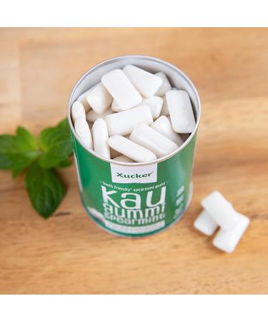 Xucker Sugar-Free Xylitol Chewing Gum - Vegan Spearmint Flavor for Dental Care & Fresh Breath | 100g & 600g Bags - Buy Online on GoSupps.com