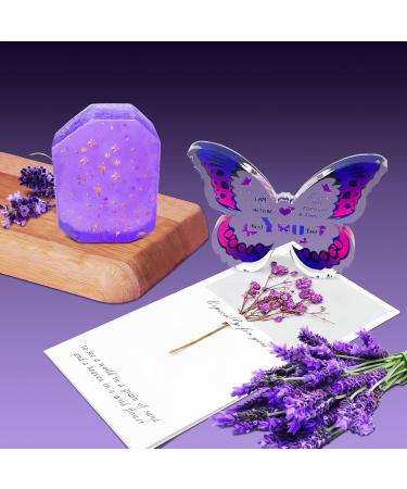 Unique Butterfly 7-Piece Lavender Spa Gift Basket Set - Perfect Luxury Gifts for Women & Girls | Ideal for Birthday Christmas Valentine's Day & Mother's Day - Buy Online on GoSupps.com