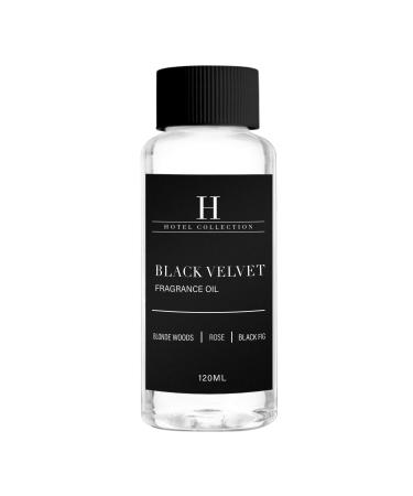 Hotel Collection Black Velvet Scent Oil, Luxury Hotel Inspired Aromatherapy Diffuser Oils with Hints of Zesty Citrus, Juicy Black Fig, and Floral Rose, 120mL 4.05 Fl Oz (Pack of 1) Black Velvet