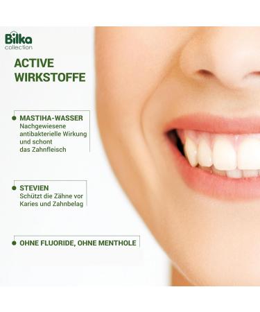 Bilka Chios Mastiha Set - Natural Toothpaste & Mouthwash | Fluoride & Menthol Free Dental Care | Plaque Reduction 75ml + 250ml - Buy Online on GoSupps.com