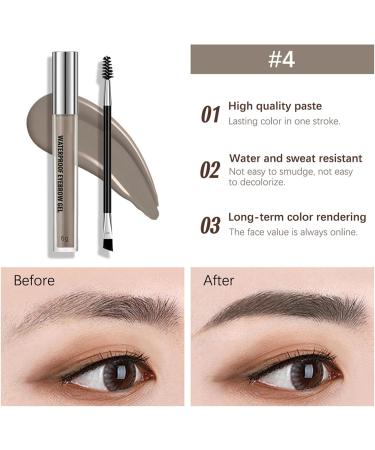  Godpqiui Waterproof Eyebrow Gel 6g Smudge-Proof Long-Lasting Gel | Color That Won't Smudge and Sets Brows For Everyday and Evening Makeup - Buy Online on GoSupps.com