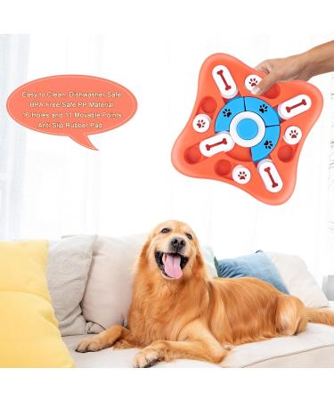 JOPHEK Interactive Dog Toy | Intelligence Feeder Dispenser for Small Medium Large Dogs & Cats - Squeaker Activity Pink - Buy Online on GoSupps.com