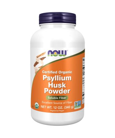 Now Foods Certified Organic Psyllium Husk Powder 12 oz (340 g)