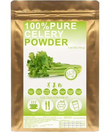 Plant Gift 100% Celery Powder 100G/3.25oz Non-GMO Powder No Filler No additives Natural Chinese Flour Adds Flavor and Taste Great Flavor for Drinks 2UK-PO0081 - Buy Online on GoSupps.com