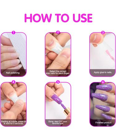 WJIASI Natural False Nails: Oval French Acrylic Artificial Nail Tips for Girls & Women - 500 pc, 10 Sizes - Natural Color - Buy Online on GoSupps.com