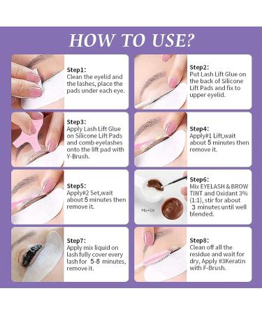 Libeauty Eyelash Lift and Tint Kit Eyelash Perming Kit Eyelash Lift Kit and Tint Large Capacity Fast Perm Suitable for Salon and Home Use - Black - Buy Online on GoSupps.com
