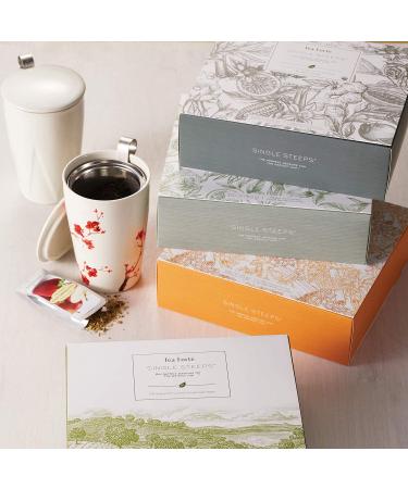 Tea Forte Assorted Tea Gift Set - 28 Loose Leaf Teas in Single Steeps Tea Chest - Classic Flavored Assortment - Buy Online on GoSupps.com