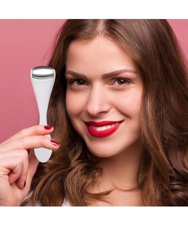 Eye Cream Roller - Medium Size Stainless Steel Ice Roller | Reduces Puffy Eyes | Blends Wrinkles | Portable Stainless Steel Beauty Tool White Handle - Buy Online on GoSupps.com