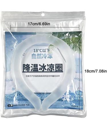 Cooling Device for Neck - Collar Ice Tube for Body Cooling Neck Wraps - Outdoor Wearable Cooling Wraps for Offices Concerts Home Gym Fanelod White Below 18 Degrees - Buy Online on GoSupps.com