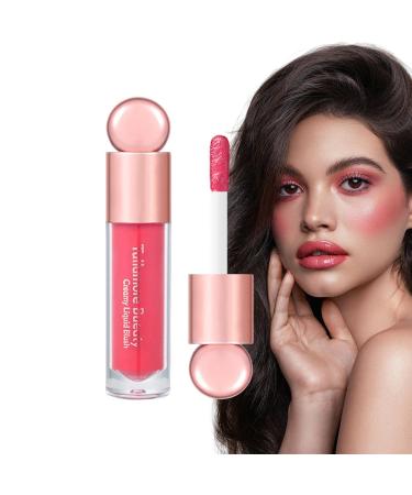 Liquid Lightweight Velvet Makeup - Makeup Liquid Lightweight Cheek Tint Long-Lasting for Cheeks Eyes Pettis 03#