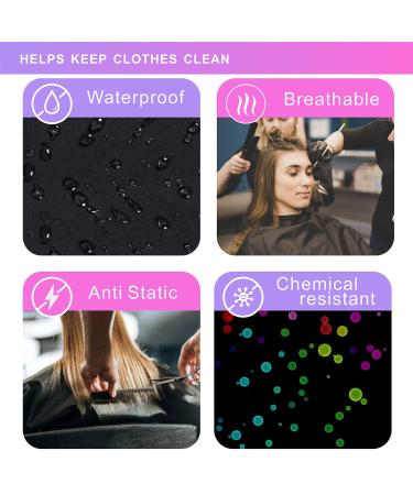 izzycka Hair Coloring Dye Cape - Waterproof Nylon Salon Smock with Snap Closure - Buy Online on GoSupps.com