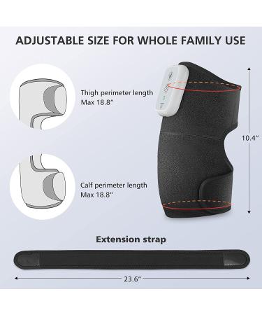 Comfier Cordless Knee Massager Heating Pad - Electric Heated Knee Brace for Pain Relief - Buy Online on GoSupps.com