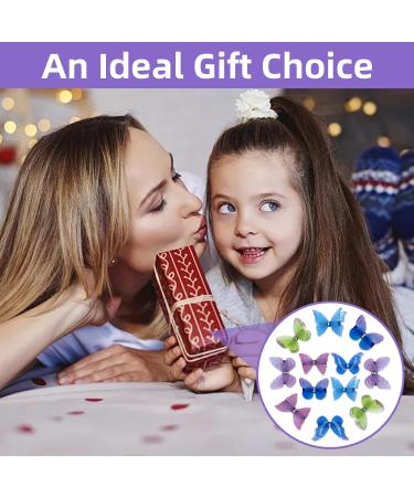 Butterfly Hair Clips 12 Pieces Cute Hair Clip Colorful Hair Clips for Girls Hair Accessories for Teens Women Hair Accessories Barrettes Butterfly Snap Hair Clips - Buy Online on GoSupps.com