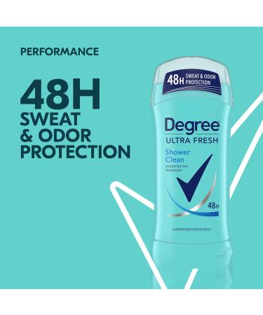 Degree Ultra Fresh Antiperspirant Deodorant Stick Shower Clean Pack of 4 for 48H Sweat and Odor Protection for Women 2.6 oz - Buy Online on GoSupps.com