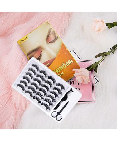 ONAFI False Mink Lashes Pack - 12 Pairs, 3 Styles - Natural, Fluffy, Long Wispy Eyelashes - Buy Online on GoSupps.com