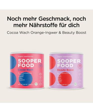 Sooper Food Cocoa Wach - Organic Vegan Chocolate Nut Powder with Turmeric & Ginger - Instant Energy Boost - 250g - Buy Online on GoSupps.com