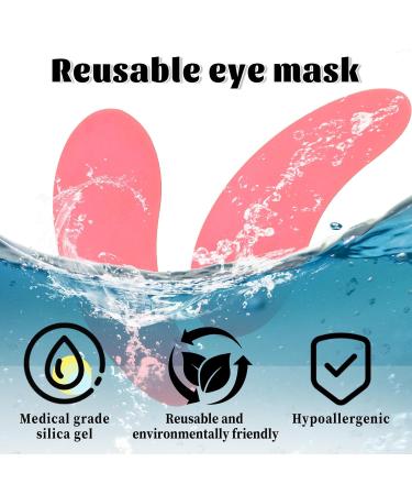 5 Pairs Reusable Silicone Under Eye Patches - Reduce Dark Circles Puffiness & Wrinkles | Colorful Overnight Eye Masks - Buy Online on GoSupps.com