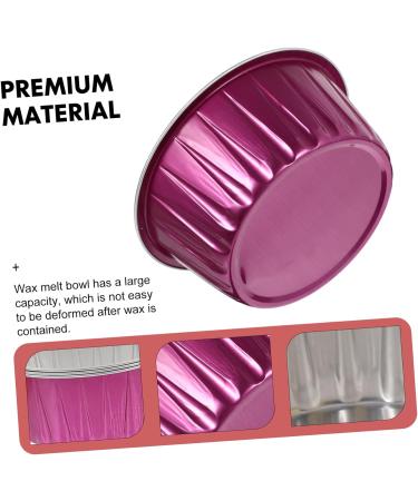 Frcolor 6 Mini Wax Melting Bowls - Aluminum Foil Replacement for DIY Candles & Hair Accessories - 8.5x8.5x3.8cm - Buy Online on GoSupps.com
