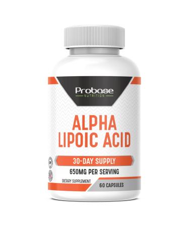 Probase Nutrition Alpha Lipoic Acid (ALA) 60 Capsules 30-Day Supply
