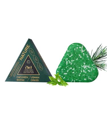 Shampoo Bar - 2 in 1 - Shampoo bar with cleansing formula triangular shampoos for natural hair care | Herbal shampoos to prevent irritation