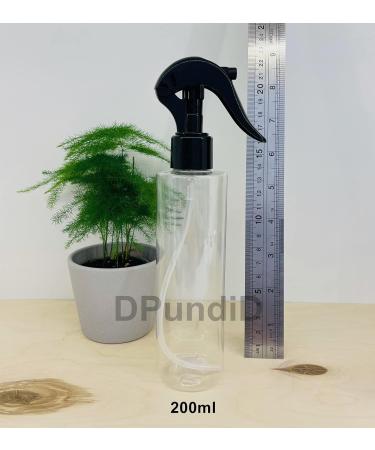 6 Pack 200ml Black Fine Mist Spray Bottles - Empty Travel Atomizers for Easy Shipping Worldwide - Buy Online on GoSupps.com