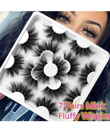 7 Pairs 3D Mink False Eyelashes - Handmade, Long, Dramatic Eye Makeup Tools - Buy Online on GoSupps.com