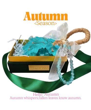 Maple Leaf Handmade Aromatherapy Soap Fall-Scented (Maple & Citrus) with Cedarwood & Vanilla Natural Gentle Cleanser for Home Decor Reusable Gift Box for Fall/Winter Ideal for Autumn Lovers - Buy Online on GoSupps.com