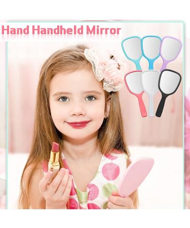 Compact Handheld Mirror with Handle for Makeup, Vanity & Travel - 36 Pieces in 6 Colors - 7.09 x 3.15 Inches - Buy Online on GoSupps.com