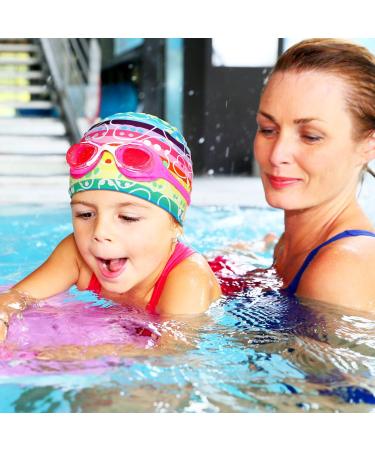 3-Piece Children's Bathing Caps for Girls (Ages 2-8) | Comfortable Swimming Caps for Toddlers & Youth - Buy Online on GoSupps.com