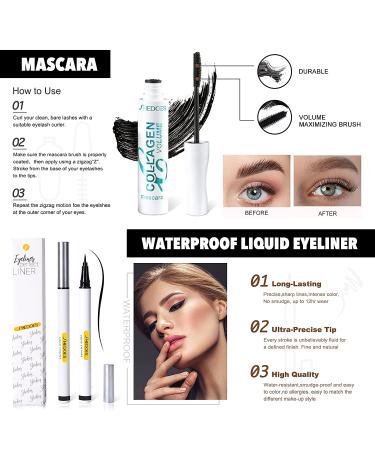 All in One Makeup Kit for Women - 10 Color Eyeshadow Palette, BB Cream, Blush, Brushes, Eyeliner, Mascara, Eyebrow Pencil, Contour Stick - Perfect Teens Makeup Gift Set in Black Gift Box - Buy Online on GoSupps.com