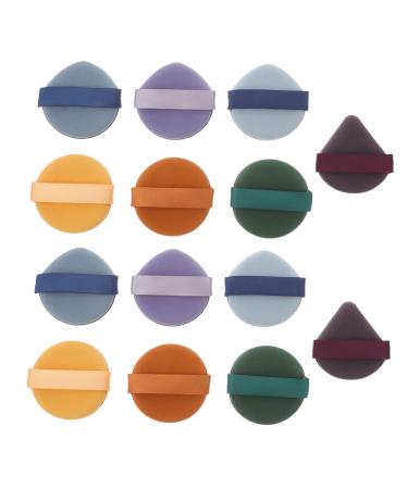 Mikinona 2 Boxes Facial Puff Powder Puff Cosmetic Cream Puff Dry Wet Dual Use Puff Cushion Puff Makeup Supplies Makeup Puff Makeup Sponge Foundation Puff