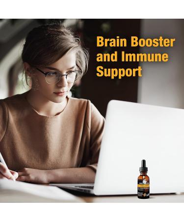 Cedar Bear Lion's Mane Mushroom Supplement 2 fl oz - All-Natural Brain Booster for Memory, Focus & Immune Support - Buy Online on GoSupps.com