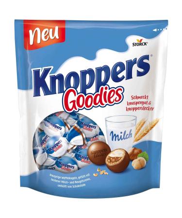 Buy 7 x 180g Knoppers Goodies - Crispy Wafer Balls with Milk & Nougat Cream | Worldwide Shipping | Gift from Pere's Candy - Buy Online on GoSupps.com