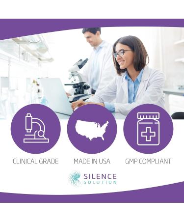 Silent Ears Tinnitus Relief Capsules with Bioflavonoids & Vitamin C - USA Made (200 Capsules, 1400mg) - Pack of 2 - Buy Online on GoSupps.com