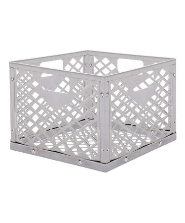 FireCharcoal Box - Wear resistant Fire Basket Convenient Square Charcoal Firebox Basket Stainless Steel | Rust Proof Stove Accessories for Home and Tents Heating Hiking Fishing Cooking