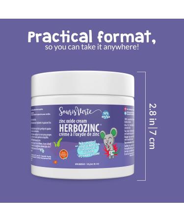 Souris Verte Herbozinc Zinc Oxide Diaper Rash Cream Made in Canada (2-pack) Pack of 2 - Buy Online on GoSupps.com