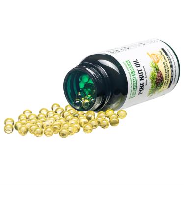 Siberian Green Pine Nut Oil Capsules 200 Softgels Wild Harvested Siberia Altai Cold Pressed Unrefined - Buy Online on GoSupps.com