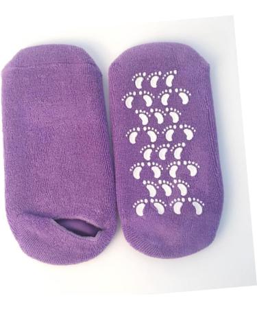 POPETPOP spa Gloves moisturizing Socks moisturizing Hand Gloves Socks for Heels moisturizing Gloves Gel Socks for moisturizing spa Socks Moisture Socks spa Gel Socks High Heel Purple Set - Buy Online on GoSupps.com