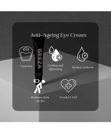 Geeza Men's Eye Cream Reduce Dark Circles and Puffiness Advanced Formula Male Eye Bag Removal Designed to Improve Elasticity Nourish the Under Eyes 15ml - Buy Online on GoSupps.com