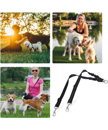 360 Rotatable Double Dog Leash for Two Dogs | Adjustable Reflective Leash for Small Medium & Large Dogs | Perfect for Walking Training & Jogging - Buy Online on GoSupps.com